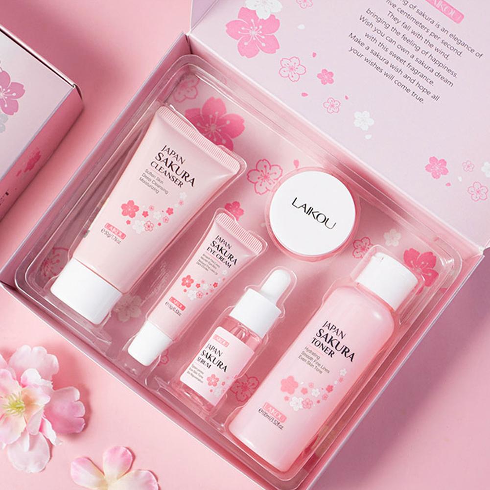 Skincare Glowing - LAIKOU japon Sakura ensemble de soins
